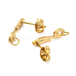 Ионное покрытие (ip) 304 нержавеющая сталь гвоздики фурнитура для сережек&nbsp;STAS-H180-17G