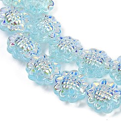 Гальванические стеклянные бусины&nbsp;GLAA-S387-01B