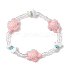 Браслеты из синтетической бирюзы и магнезита&nbsp;BJEW-JB11675