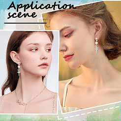 Латунные клипсы серьги выводы&nbsp;KK-BBC0021-50S