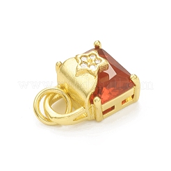 Покрытие стойки латунь микропаве прозрачные кубические циркониевые подвески&nbsp;KK-C011-50G