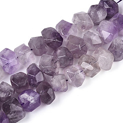 Природный аметист нитей бисера&nbsp;G-N347-18A-01