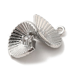 Латунные микропаве прозрачные подвески с фианитом&nbsp;KK-M274-03P