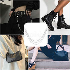 Железные стразы цепи для ремней для ботинок&nbsp;AJEW-WH20042-37