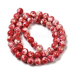 Синтетические камуфляжные бусины окрашенные в бирюзовый цвет&nbsp;G-E594-24L-A