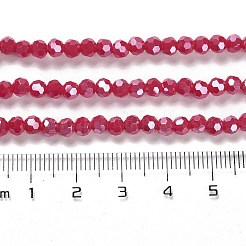 Гальванические непрозрачные стеклянные бусины&nbsp;LS-EGLA-A035-P4mm-A16