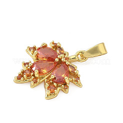 Латунные микро проложить кубического циркония подвески&nbsp;X-KK-H076-04G