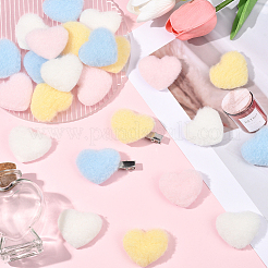 40 шт. 4 цвета шерстяные и тканевые аксессуары для украшения&nbsp;DIY-SC0032-29