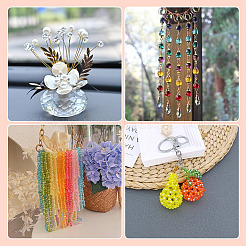 4 нить 4 вида прозрачных стеклянных бусин&nbsp;GLAA-TA0002-56B