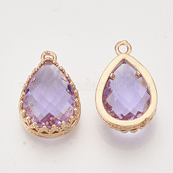 Граненые подвески стекла&nbsp;GLAA-T010-013