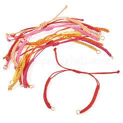 30шт 10 стиля регулируемый вощеный полиэстеровый шнур для изготовления браслета&nbsp;X1-AJEW-TAC00051