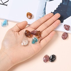 Бусины ручной работы бусины золотого песка&nbsp;LAMP-S029-20x15mm-M