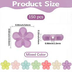 150 шт. Непрозрачные акриловые бусины&nbsp;TACR-PA0001-16