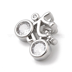 Латунные микро проложить кубического циркония подвески&nbsp;KK-L262-15P