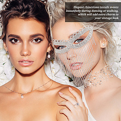 Железные головные уборы маскарадные маски&nbsp;AJEW-WH0312-34S