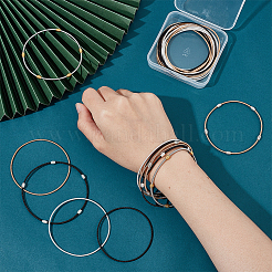 30шт. набор из 6 пружинных браслетов&nbsp;BJEW-BC0001-10