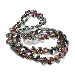 Стеклянные бусины с гальваническим покрытием &nbsp;EGLA-P066-03A-HP01