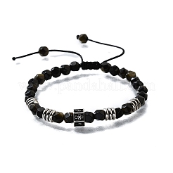 Латунь бисером браслеты&nbsp;BJEW-Z094-03D