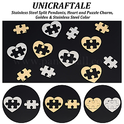 8 комплект 2-х цветных ионно-покрытых (IP) подвесок из нержавеющей стали 304&nbsp;STAS-UN0055-50