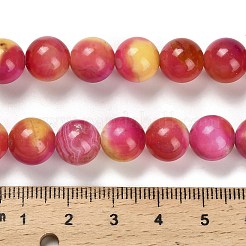 Окрашенные естественный агат бисер пряди&nbsp;G-G203-09C-10mm