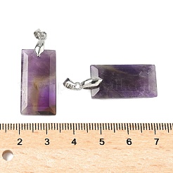 Граненые подвески из натурального аметиста&nbsp;G-L623-03P-06