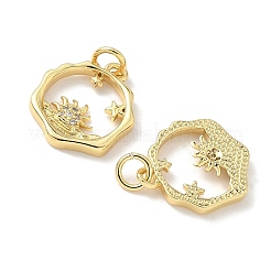 Латунные микро проложить кубического циркония подвески&nbsp;KK-Z120-19G