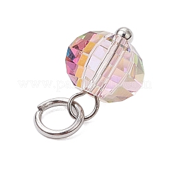 Открытые соединительные кольца из нержавеющей стали 304 и подвески из стеклянных бусин&nbsp;PALLOY-JF03599-02