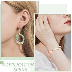 Смешанные стили гальванических стеклянных бусин&nbsp;EGLA-SC0001-34