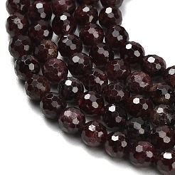 Гранат природный бисер нитей&nbsp;G-C280-B04-6mm