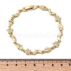 Браслеты-цепочки с луной&nbsp;BJEW-C130-03G