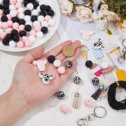 Наборы для изготовления брелоков из силиконовых бусин своими руками&nbsp;DIY-FI0001-15