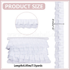 7.5 ярд двойной полиэстеровой кружевной отделки для украшения шитья&nbsp;OCOR-HY0001-51A