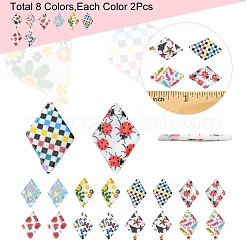 16 шт. подвески из натуральных пресноводных ракушек 8 цветов&nbsp;BSHE-FS0001-07