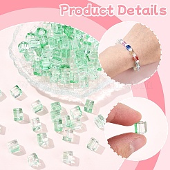 100 шт. прозрачные стеклянные бусины для выпечки&nbsp;DGLA-YW0001-35B