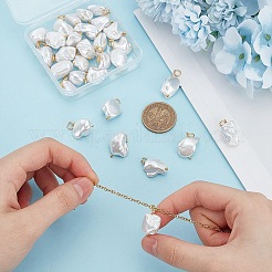 30 шт. 2 стили подвесок из ракушек и жемчуга&nbsp;PALLOY-AR00007