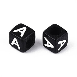 Начальные акриловые бусины с горизонтальной дырочкой&nbsp;OACR-ZX006-35A