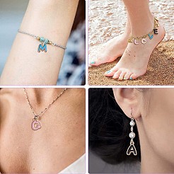 Подвеска из эмали из сплава с буквами a ~ z&nbsp;JX170A