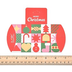 16 шт. 4 стиля подарочных коробок с бумажными подушками на рождественскую тематику&nbsp;CON-FS0001-22