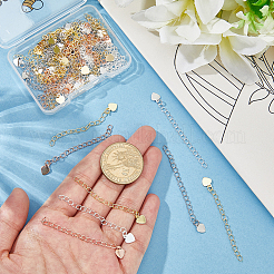 50 шт. 5-цветная латунная цепочка-удлинитель&nbsp;FIND-BBC0004-80