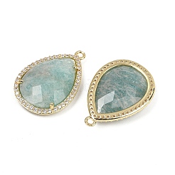 Граненые подвески из натурального амазонита&nbsp;G-K347-12G-04