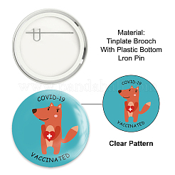 Брошь из белой жести&nbsp;JEWB-WH0013-004