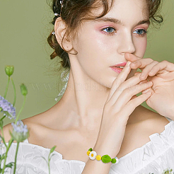 Набор для самостоятельного изготовления браслета из листьев и цветов&nbsp;DIY-PH0009-33