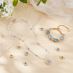 10 шт. 2-х цветные латунные кольца для пружинных затворов&nbsp;KK-BBC0018-84