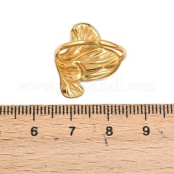 Кольца-манжеты из нержавеющей стали Flower 304 для женщин&nbsp;LS-RJEW-Z123-01G