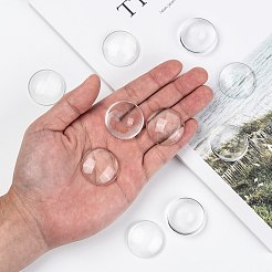 Прозрачные стеклянные кабошоны&nbsp;GGLA-R026-30mm