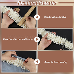 5 ярд полиэстеровой цветочной кружевной ленты для отделки&nbsp;OCOR-FG0003-13