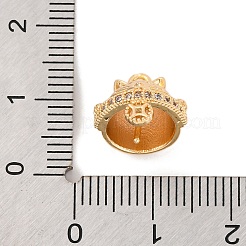 Латунные микро проложить четкие кубического циркония кулон поручительств KK-C076-12G