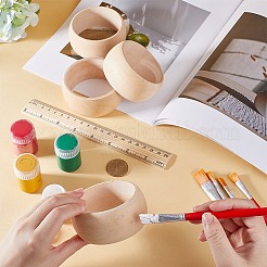 Незавершенный деревянный браслет для женщин&nbsp;BJEW-WH0018-18