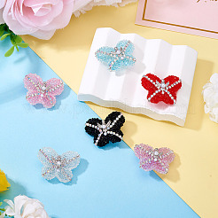 6 шт. 6-х цветные непрозрачные акриловые блестящие стразы&nbsp;SACR-TA0001-51