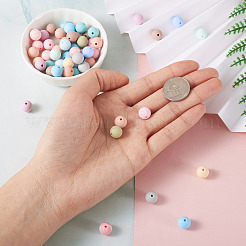 140 шт. 14 цвета пищевые экологически чистые силиконовые бусины&nbsp;SIL-TA0001-26